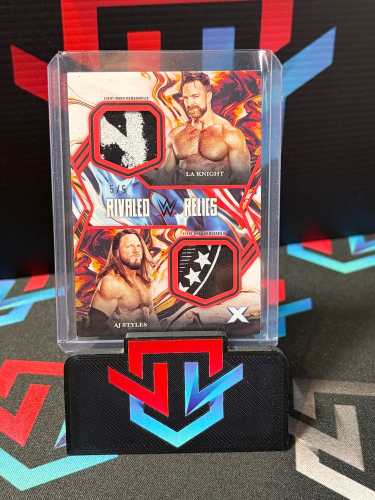 LA Knight / AJ Styles Exalted Dual Relic 5/5! image 1
